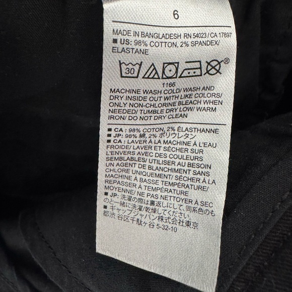 Banana Republic Factory Authenic Chino Shorts Black - Picture 5 of 6